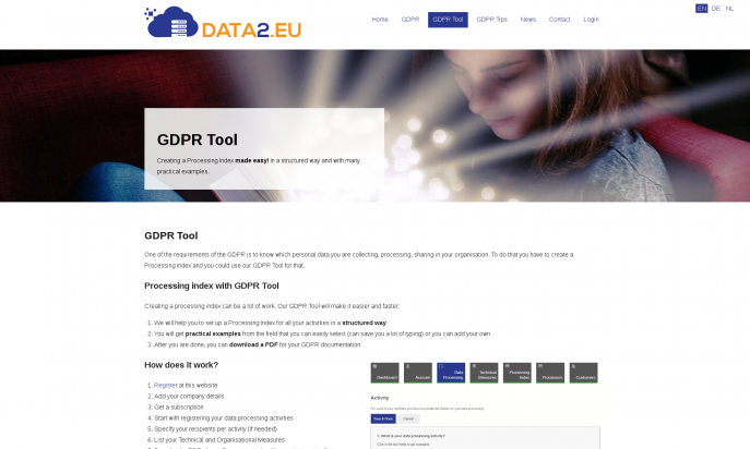 Data2.eu - GDPR Processing Index by Peter Martin & Sigrid Gramlinger