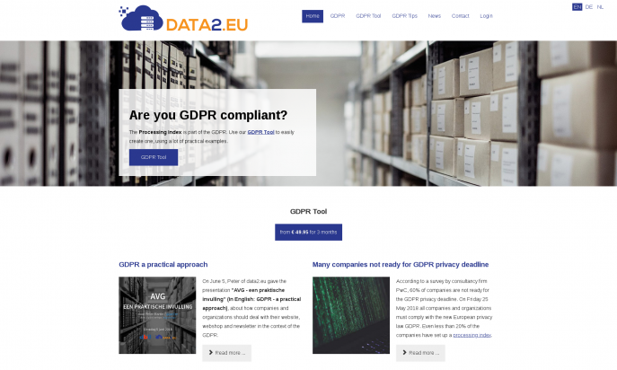 Data2.eu - GDPR Processing Index by Peter Martin & Sigrid Gramlinger