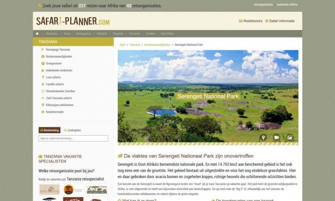 safari-planner.com by Open Source Design