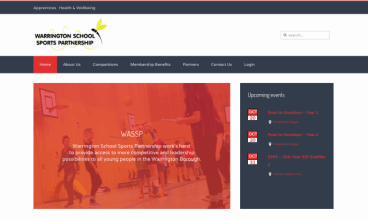 Warrington Schools Sports Partnership by ConCom Web design