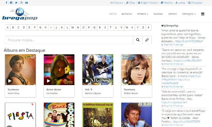 Brega Pop - Music Paraense's by Web Developer - Jose Roberto da Costa Ferreira was responsible for creating the site in December 1999.