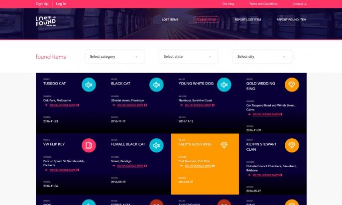 Lost And Found Australia by IT Pracownia - Tomasz Omeljaniuk - Joomla Developer