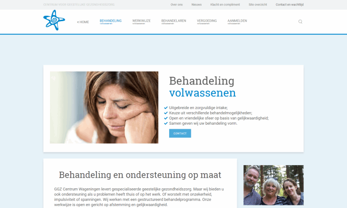 GGZ Centrum Wageningen by Buro Blun - Webdesign en Grafisch ontwerpen