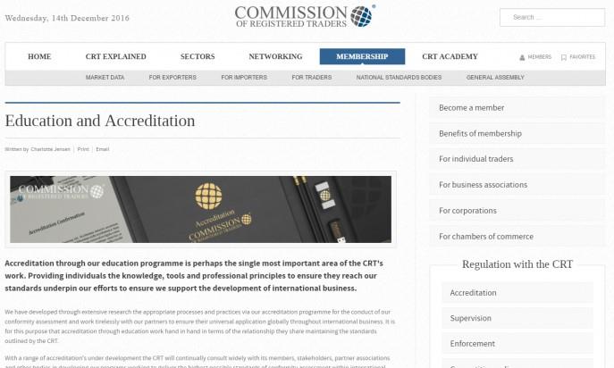 The Commission of Registered Traders by The Commission of Registered Traders