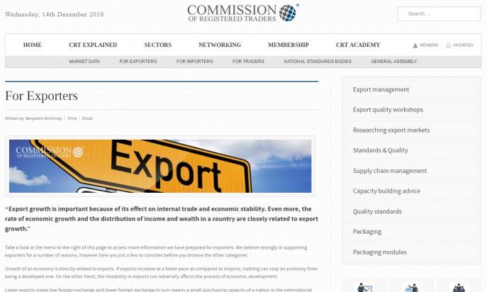 The Commission of Registered Traders by The Commission of Registered Traders