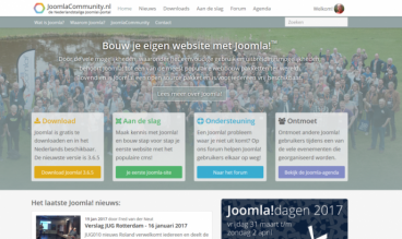 Joomlacommunity website Netherlands by Stichting Sympathy