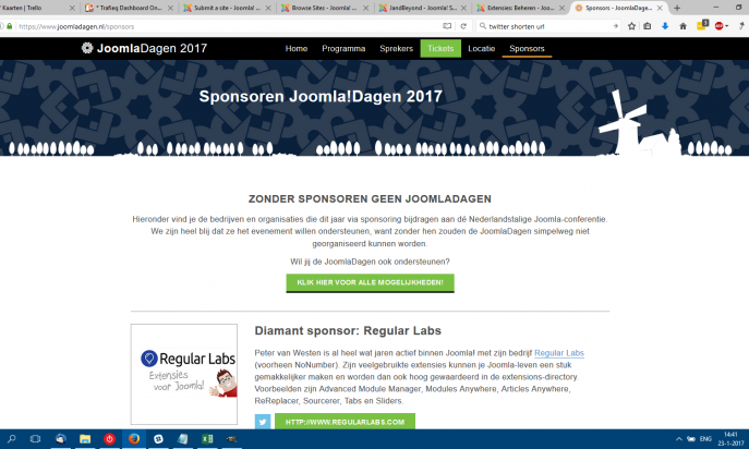 Nederlandse JoomlaDagen by Stichting Sympathy