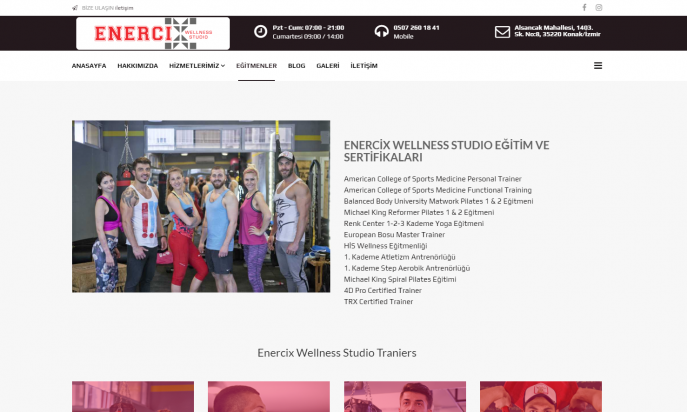 Enercix Wellness Studio by GuneyDesign Web Studio