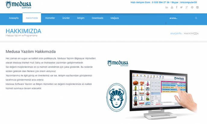 Medusa Software Market Otomasyon by GuneyDesign Web Studio