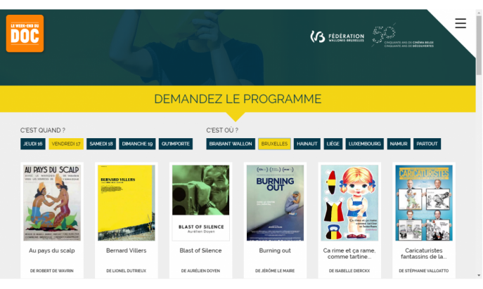 Film festival (Week-end du Documentaire) by Woluweb