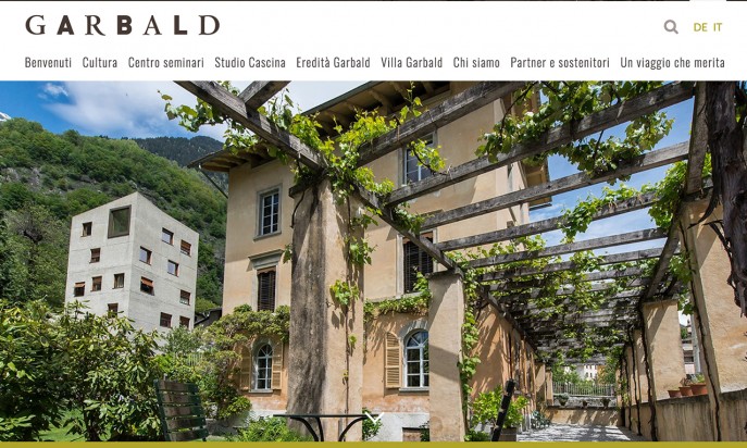 Villa Garbald by ecomunicare.ch sagl Web Design