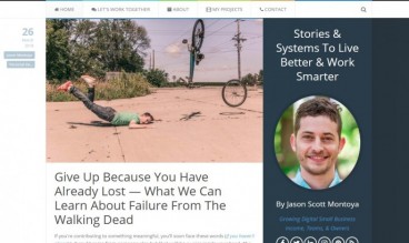 Blog: Stories & Systems To Live Better & Work Smarter by Jason Scott Montoya by Jason Scott Montoya