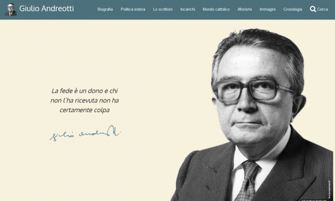 Giulio Andreotti Official Site by Stefano Pascucci