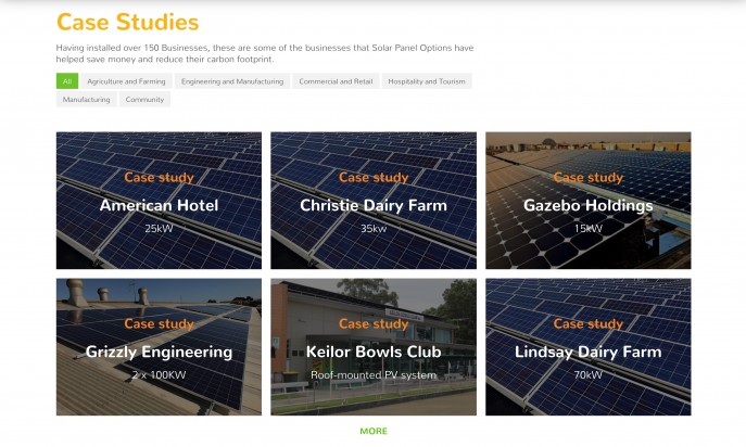 Solar Panel Options by Mity Digital